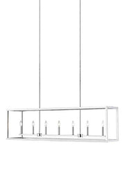Generation Lighting 6634507-962 Moffet Street Seven Light Island Pendant, Brushed Nickel Alternate Image.jpg