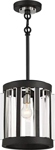 Minka-Lavery 5490-729 Majestic Splendor Three Light Pendant, Sand Coal And Polished Nickel Alternate Image.jpg