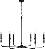 Capital Lighting 450362XK Paloma Six Light Chandelier, Textured Black Alternate Image 4.jpg