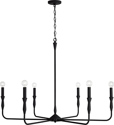 Capital Lighting 450362XK Paloma Six Light Chandelier, Textured Black Alternate Image 4.jpg