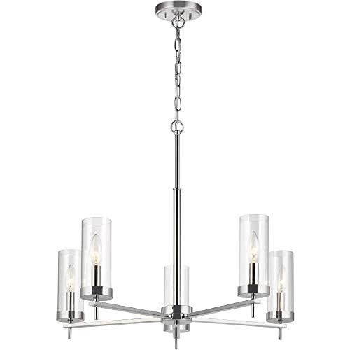 Visual Comfort Studio 3190305-05 Zire Five Light Chandelier, Chrome Alternate Image.jpg
