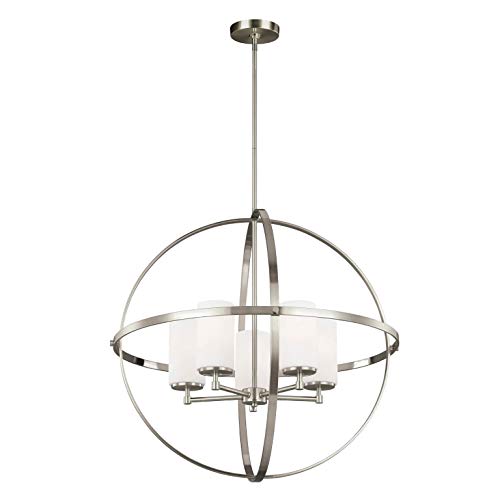 Generation Lighting 3124605-962 Alturas Five Light Chandelier, Brushed Nickel Alternate Image.jpg