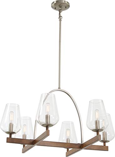 Minka-Lavery 1066-699 Birnamwood Six Light Chandelier, Koa Wood W/ Pewter Alternate Image.jpg