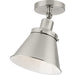 Progress P350199-009 Hinton Collection One-Light Brushed Nickel Vintage Style Ceiling Light Alternate Image.jpg