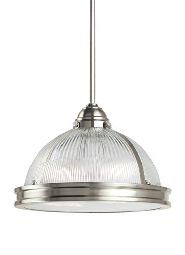 Generation Lighting 65061EN3-962 Pratt Street Prismatic Two Light Pendant, Brushed Nickel Alternate Image.jpg