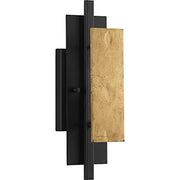Progress P710100-031 Lowery Collection One-Light Textured Black/Distressed Gold Wall Sconce Light Alternate Image.jpg