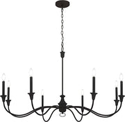 Minka-Lavery 6258-076 Halifax County Eight Light Chandelier, Textured Black Alternate Image.jpg