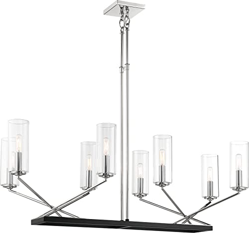 Minka-Lavery 2496-572 Highland Crossing Eight Light Island Pendant, Coal w/Polished Nickel Highlights Alternate Image.jpg