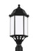 Generation Lighting 8238751-12 Sevier One Light Outdoor Post Lantern, Black Alternate Image.jpg