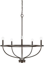 Capital Lighting 428551BZ Greyson Five Light Chandelier, Bronze Alternate Image.jpg