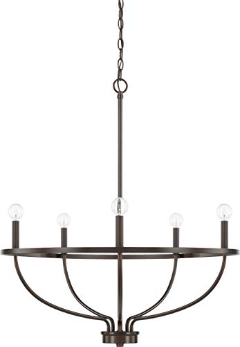 Capital Lighting 428551BZ Greyson Five Light Chandelier, Bronze Alternate Image.jpg