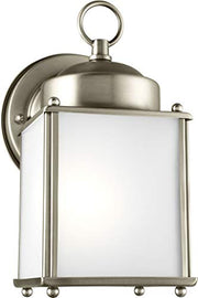 Generation Lighting 8592001EN3-965 New Castle One Light Outdoor Wall Lantern, Antique Brushed Nickel Alternate Image.jpg