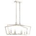 Kichler 43494PN Abbotswell Eight Light Linear Chandelier, Polished Nickel Alternate Image.jpg