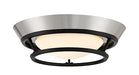 George Kovacs P5371-691-L Beam Me Up LED Flush Mount, Coal With Brushed Nickel Alternate Image.jpg