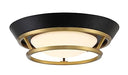 George Kovacs P5372-689-L Beam Me Up LED Flush Mount, Coal And Satin Brass Alternate Image.jpg