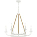 Minka-Lavery 2126-655 Lanton Six Light Chandelier, Sand White Alternate Image.jpg