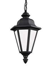 Generation Lighting 69025EN3-12 Brentwood One Light Outdoor Pendant, Black Alternate Image.jpg