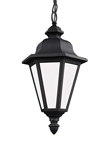 Generation Lighting 69025EN3-12 Brentwood One Light Outdoor Pendant, Black Alternate Image.jpg