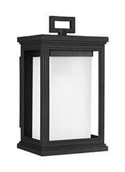 Generation Lighting OL12900TXB Roscoe One Light Outdoor Wall Lantern, Textured Black Alternate Image.jpg