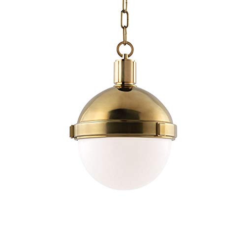 Hudson Valley 609-AGB Lambert One Light Pendant, Aged Brass Alternate Image.jpg