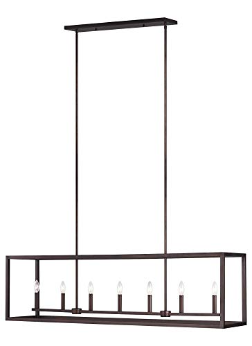 Generation Lighting 6634507-710 Moffet Street Seven Light Island Pendant, Bronze Alternate Image.jpg