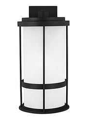 Generation Lighting 8790901DEN3-12 Wilburn One Light Outdoor Wall Lantern, Black Alternate Image.jpg