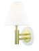 Mitzi H264101-AGB/WH Robbie One Light Wall Sconce, Aged Brass/Soft Off White Alternate Image.jpg