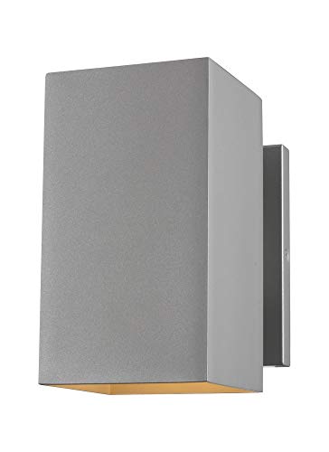 Visual Comfort Studio 8731701EN3-753 Pohl One Light Outdoor Wall Lantern, Painted Brushed Nickel Alternate Image.jpg