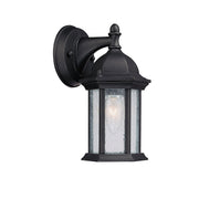 Capital Lighting 9831BK Main Street One Light Outdoor Wall Lantern, Black Main Image.jpg