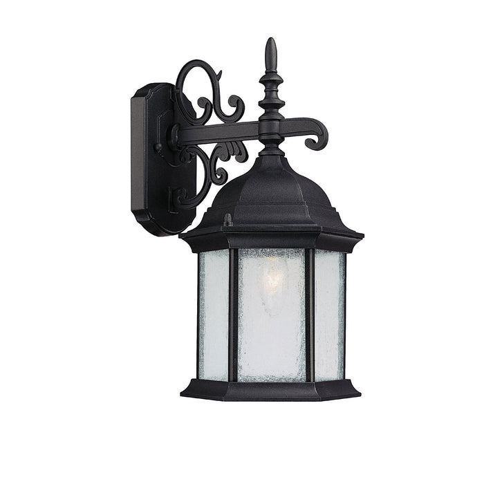 Capital Lighting 9833BK Main Street One Light Outdoor Wall Lantern, Black Main Image.jpg