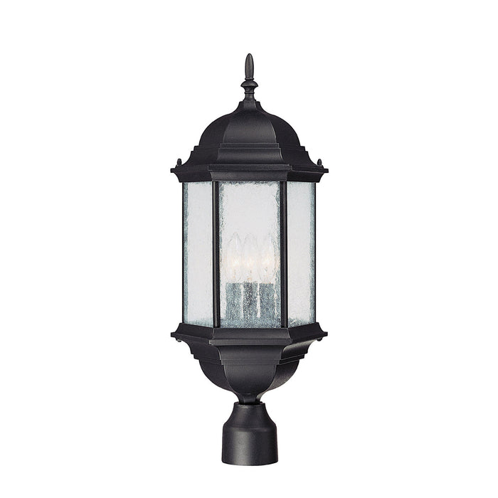 Capital Lighting 9837BK Main Street Three Light Outdoor Post Lantern, Black Main Image.jpg