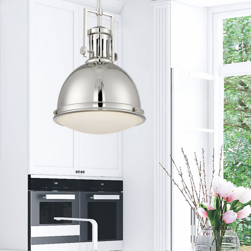 Savoy House 7-730-1-109 One Light Pendant, Polished Nickel (2)