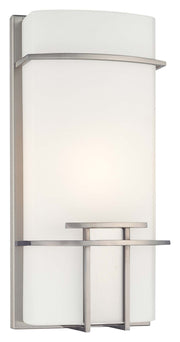 George Kovacs P465-084 George Kovacs One Light Wall Sconce, Brushed Nickel Main Image.jpg