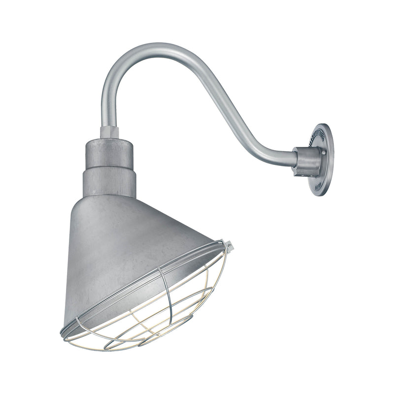 Millennium RAS12-GA R Series One Light Pendant, Galvanized Main Image.jpg