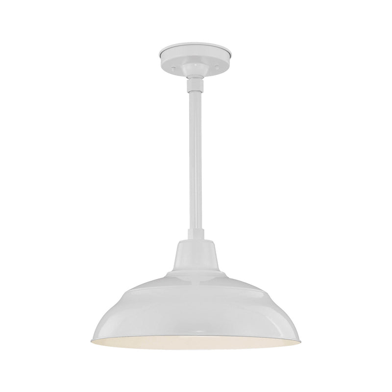 Millennium RWHS17-WH R Series One Light Pendant, White Main Image.jpg