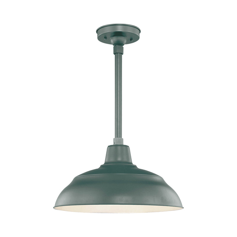 Millennium RWHS17-SG R Series One Light Pendant, Satin Green Main Image.jpg