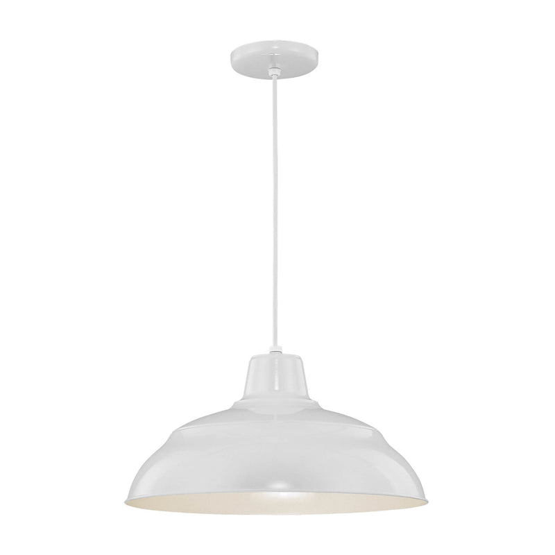 Millennium RWHC17-WH R Series One Light Pendant, White Main Image.jpg