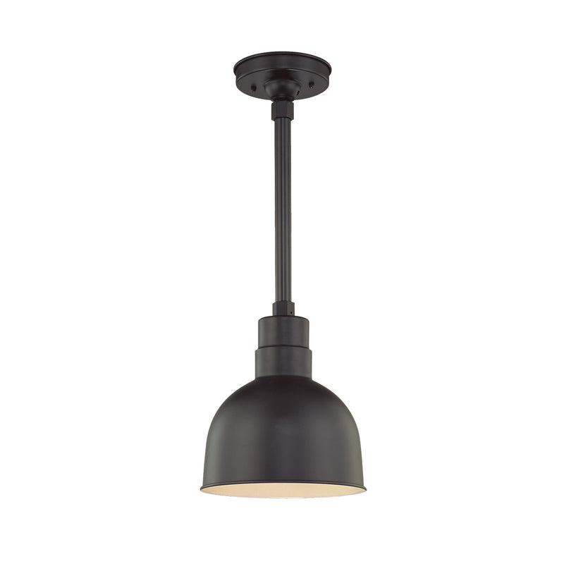 Millennium RDBS10-SB R Series One Light Pendant, Satin Black Main Image.jpg