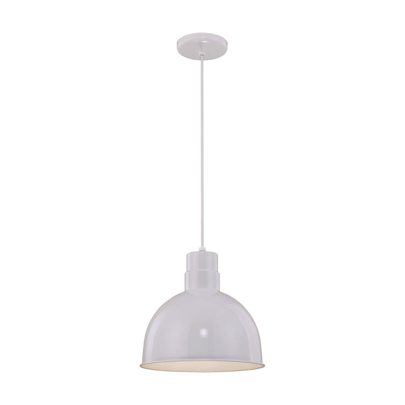 Millennium RDBC12-WH R Series One Light Pendant, White Main Image.jpg