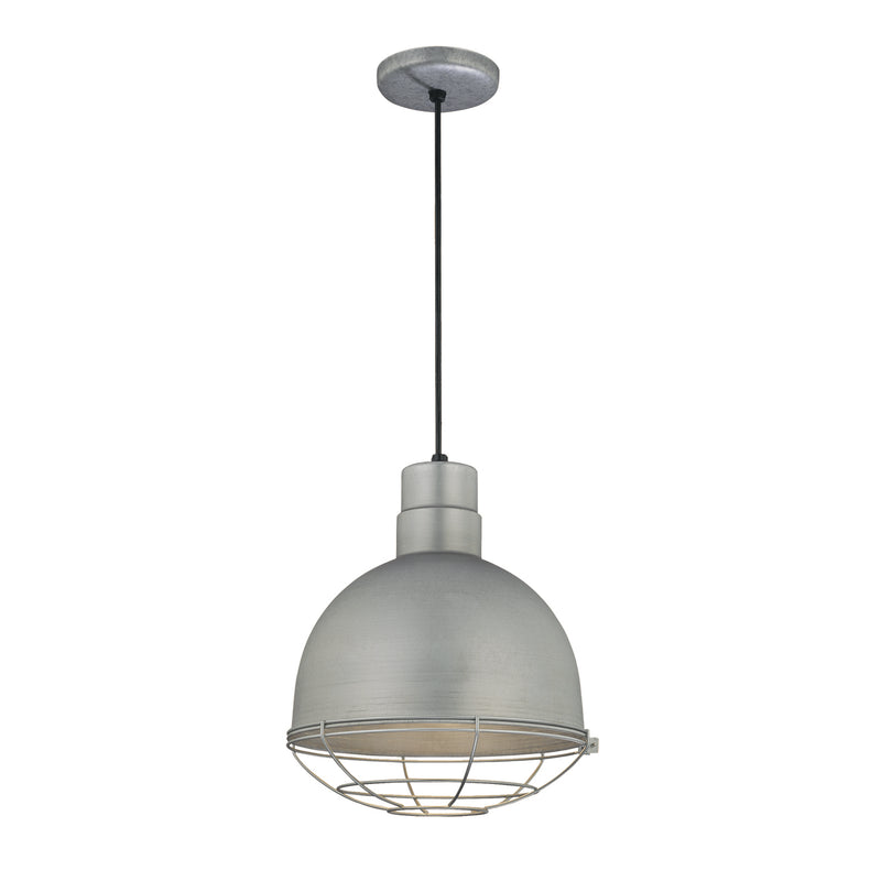 Millennium RDBC12-GA R Series One Light Pendant, Galvanized Main Image.jpg