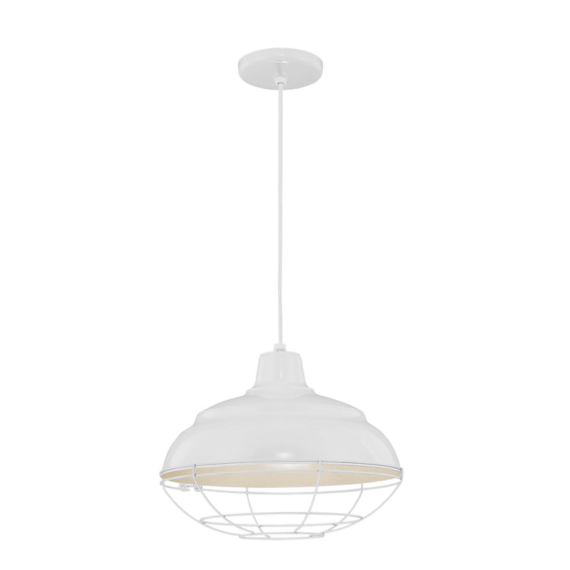 Millennium RWHC14-WH R Series One Light Pendant, White Main Image.jpg