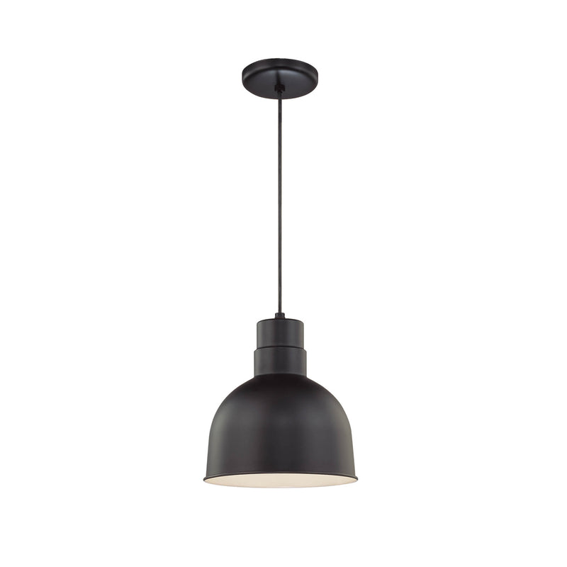 Millennium RDBC10-SB R Series One Light Pendant, Satin Black Main Image.jpg