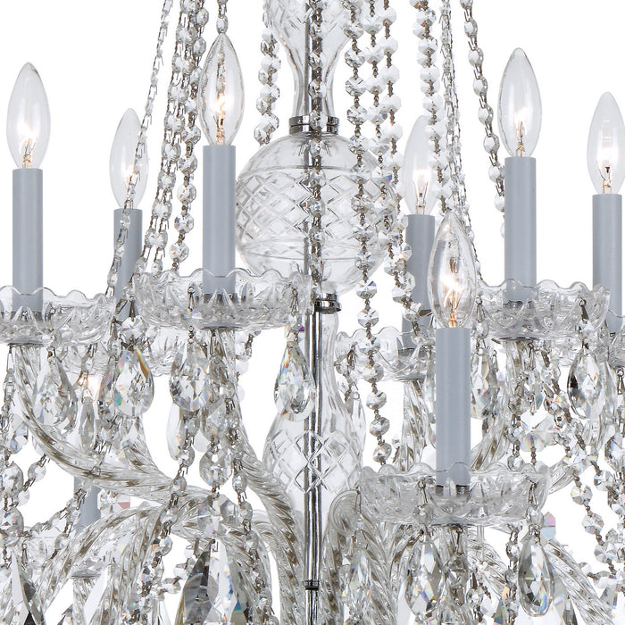 Crystorama 1112-CH-CL-MWP Traditional Crystal 12 Light Chandelier Polished Chrome Alternate Image 2.jpg