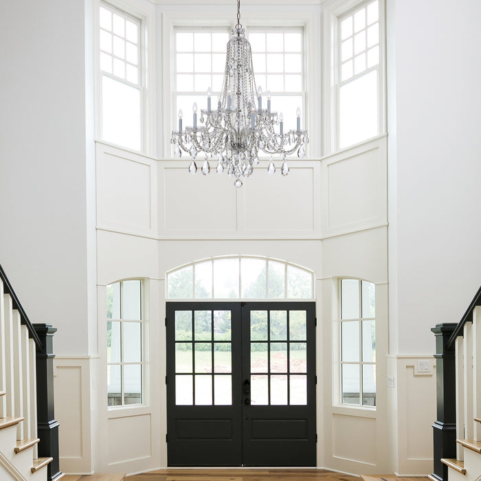 Crystorama 1112-CH-CL-MWP Traditional Crystal 12 Light Chandelier Polished Chrome Alternate Image 4.jpg