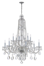 Crystorama 1112-CH-CL-MWP Traditional Crystal 12 Light Chandelier Polished Chrome Main Image.jpg