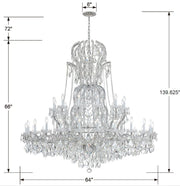 Crystorama 4460-CH-CL-MWP Maria Theresa 37 Light Chandelier Polished Chrome Alternate Image 2.jpg