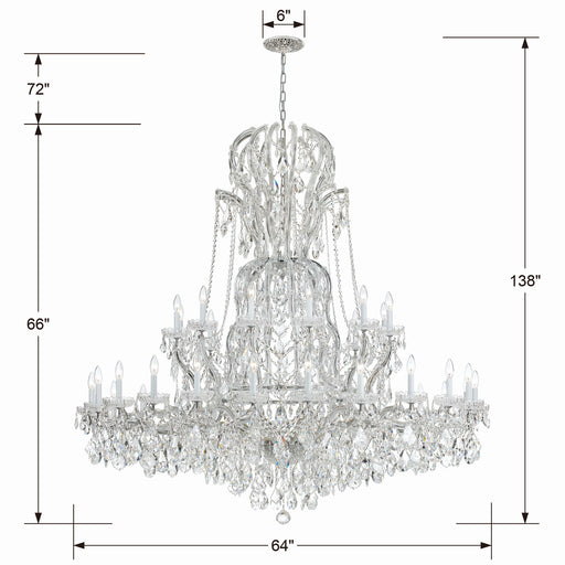 Crystorama 4460-CH-CL-S Maria Theresa 37 Light Chandelier Polished Chrome Alternate Image.jpg