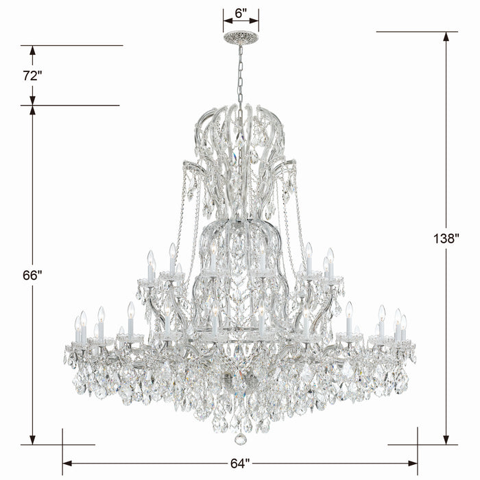 Crystorama 4460-CH-CL-S Maria Theresa 37 Light Chandelier Polished Chrome Alternate Image.jpg