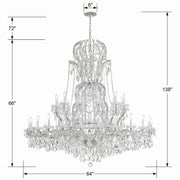 Crystorama 4460-CH-CL-SAQ Maria Theresa 37 Light Chandelier Polished Chrome Alternate Image.jpg