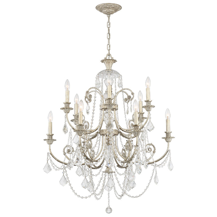 Crystorama 5119-OS-CL-S Regis 12 Light Chandelier Olde Silver Alternate Image.jpg